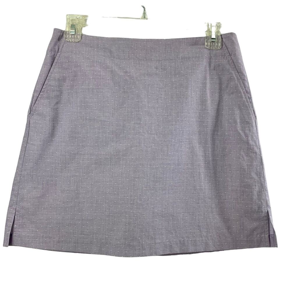 Lady Hagan Golf Skort Womens 2 Light Purple White Polka Dot Tennis Athletic Wear